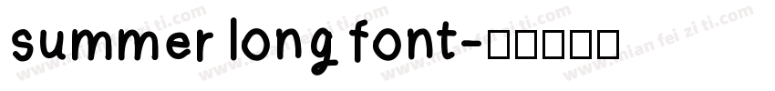 summer long font字体转换